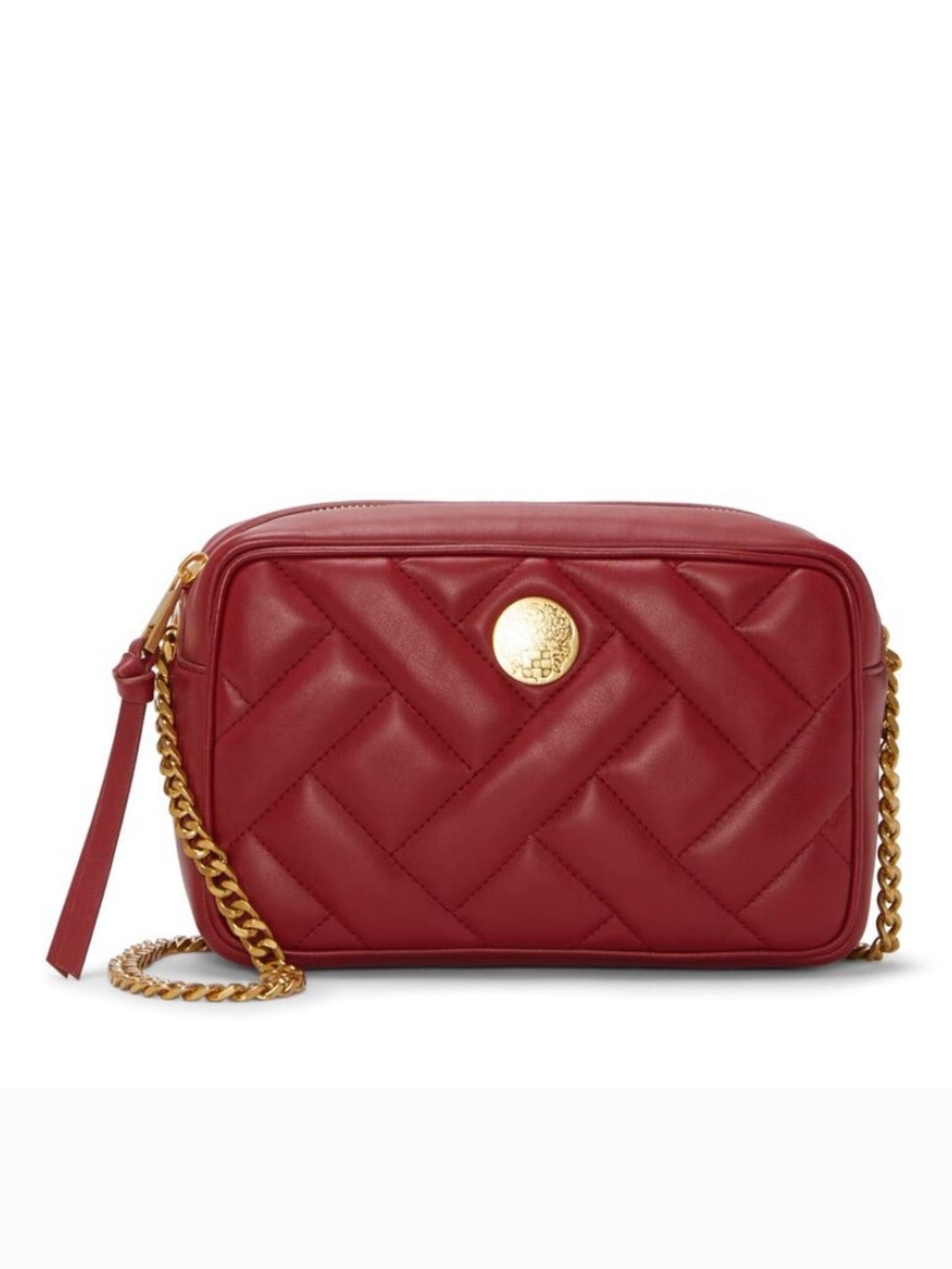 Vince Camuto Kisho Quilted Leather Crossbody NWT